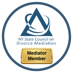 Howard Wieder NY State Council on Divorce Mediation Mediator Member badge