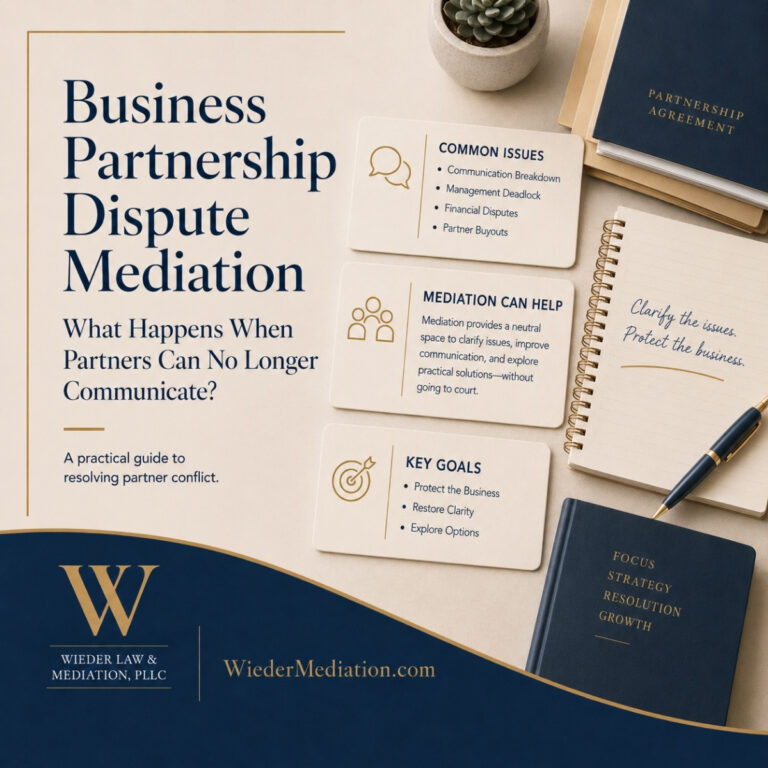 Business Partnership Dispute Mediation: What Happens When Partners Can No Longer Communicate?