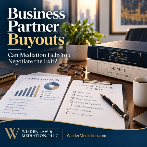 Business Partner Buyout: Can Mediation Help You Negotiate the Exit?